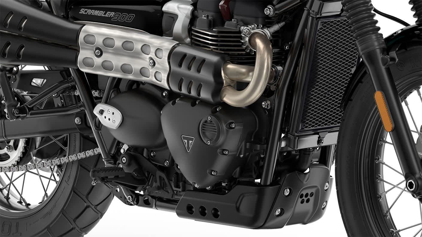 Triumph street scrambler motor top